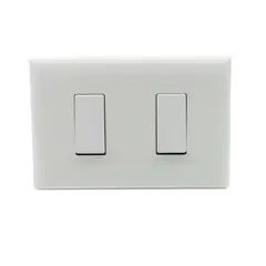 SINTHESI - Interruptor doble conmutador 9/24 armado S17 blanco