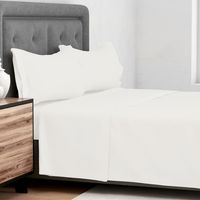 Sábana Microfibra Lisa 1.5 plazas Hilos Blanco