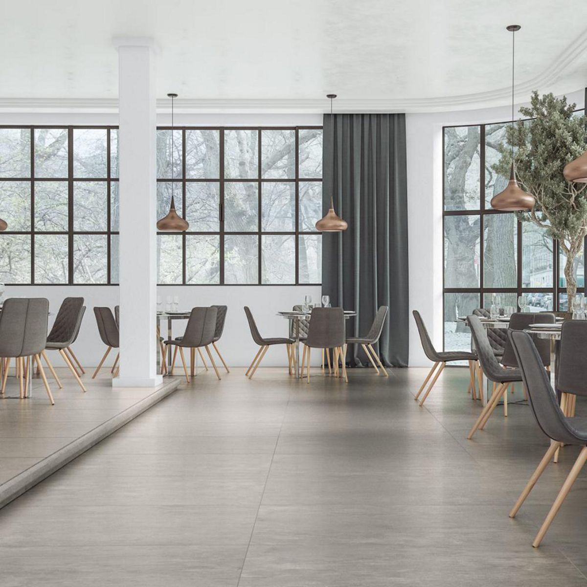 STRETTO - Porcelanato 62.5x62.5 cm District Grey 2.73 m2