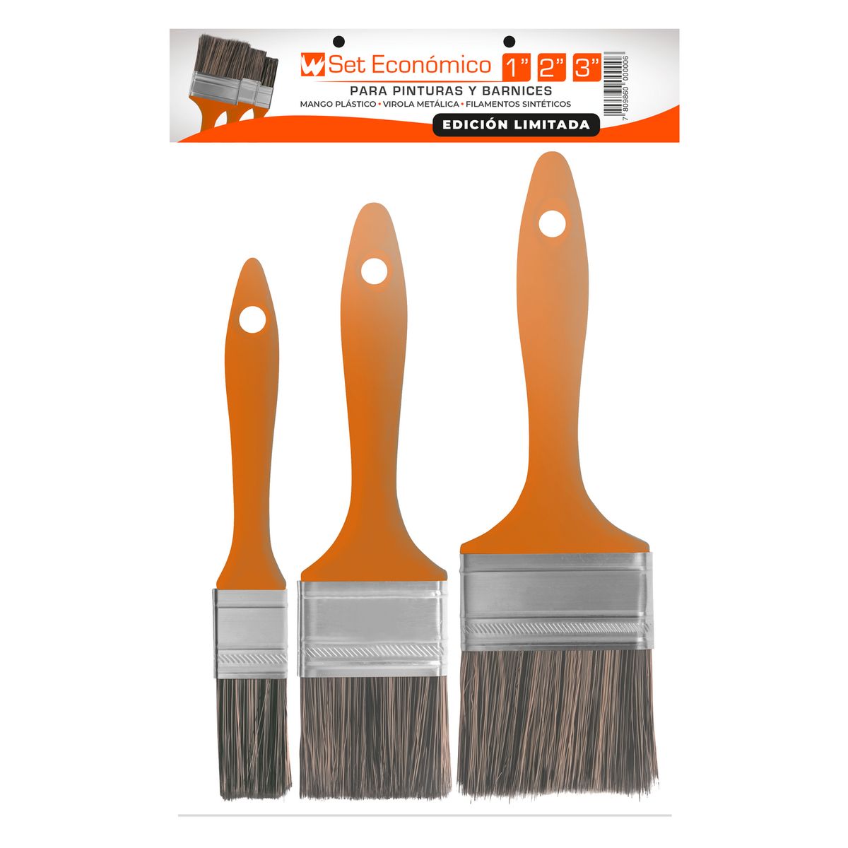 WESSER - Set de Brochas 1" 2" 3" Edición Limitada