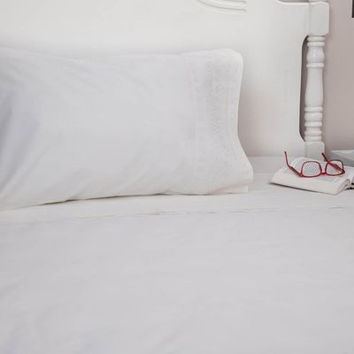 Imagen 2 del producto Sabana Broderie 1.5 plazas 144 Hilos MIX