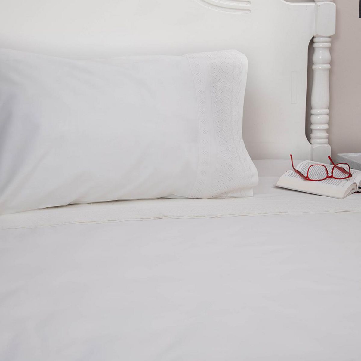 DORAL - Sabana Broderie 2 plazas 144 Hilos MIX