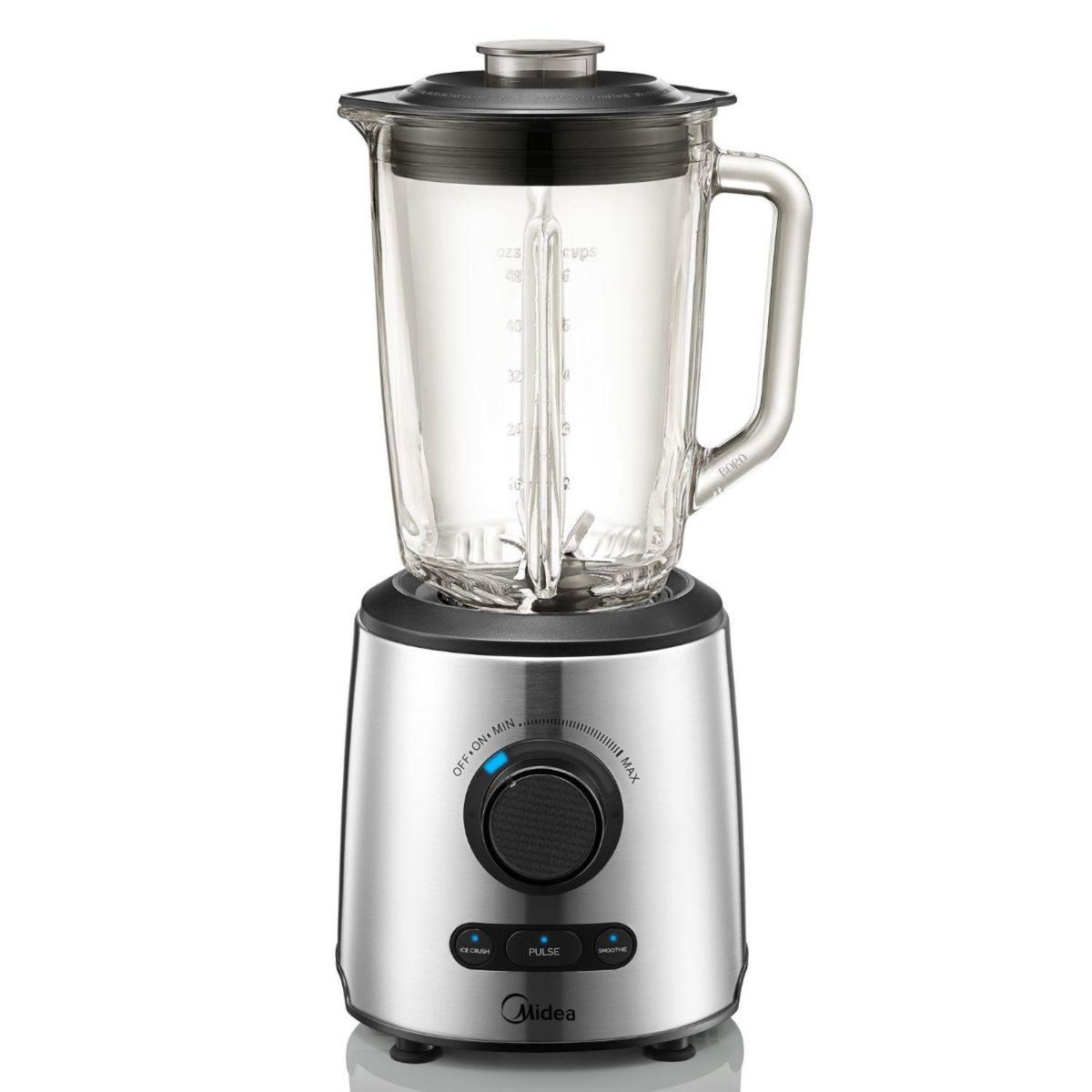 MIDEA - Licuadora Acero Inoxidable 8 Cuchillas 1.5 Litros Silver MJ-BL7006SS