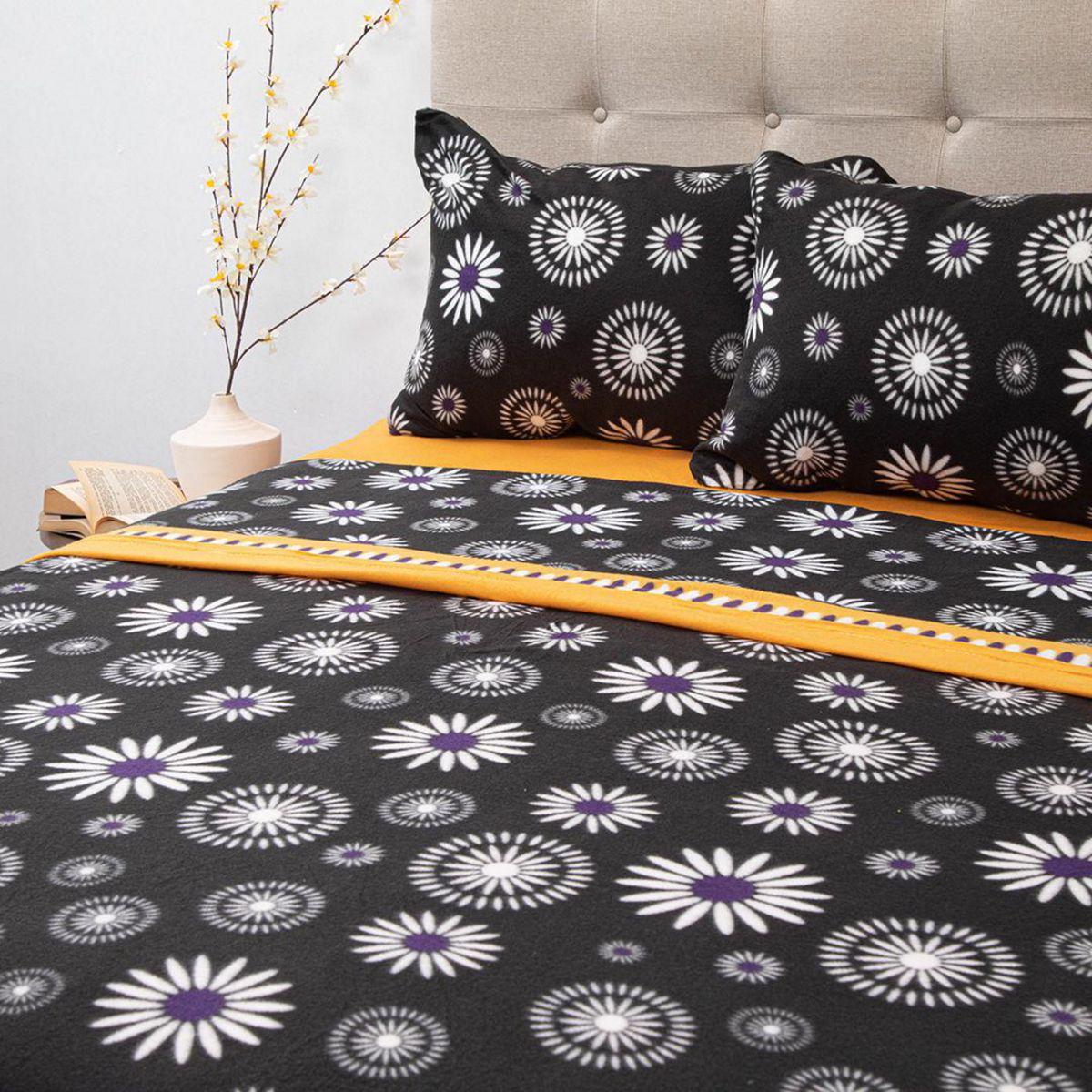 DORAL - Sábana Polar Estampada Deluxe Multicolor