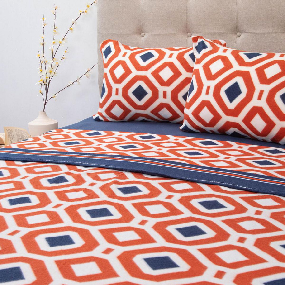 DORAL - Sábana Polar Estampada Deluxe Multicolor