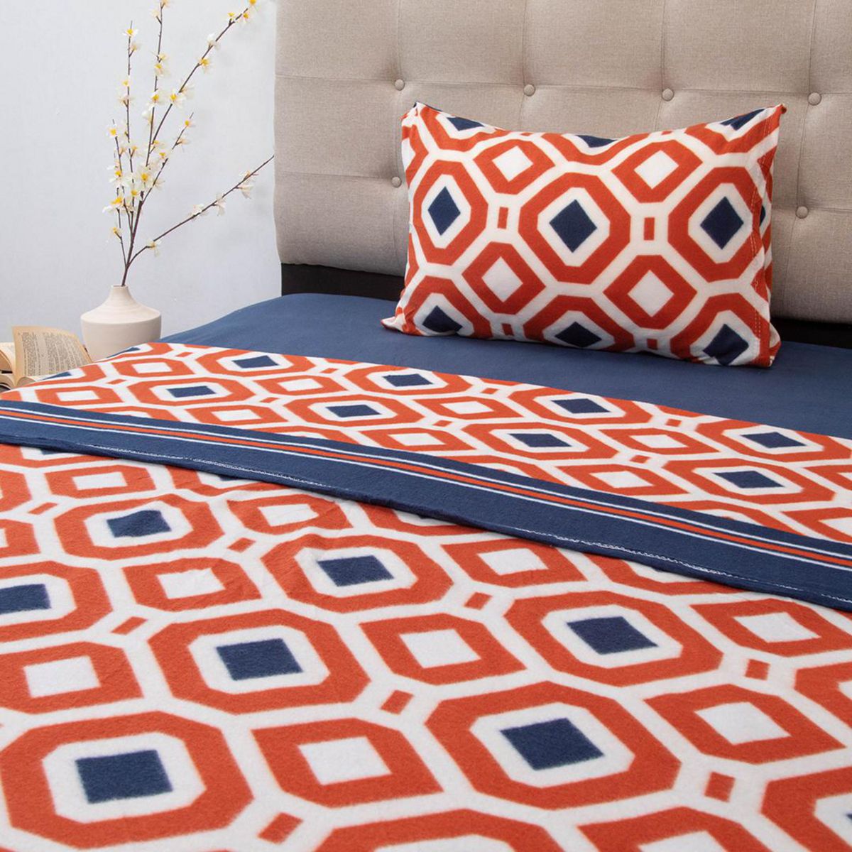 DORAL - Sábana Polar Estampada Deluxe Multicolor