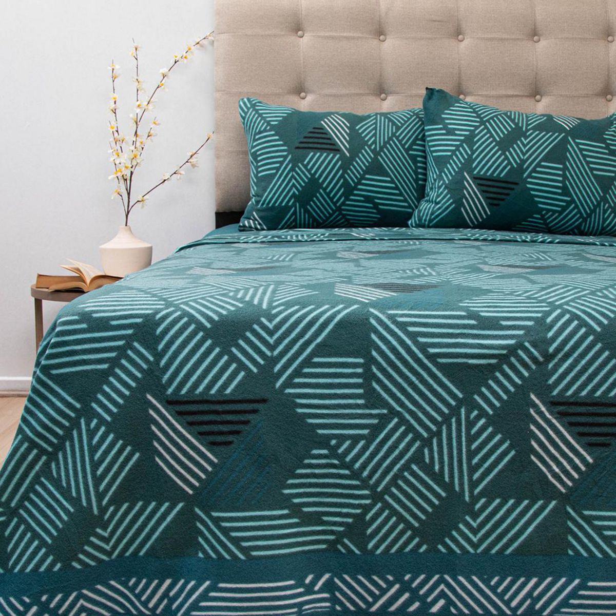 DORAL - Sábana Polar Estampada Deluxe Multicolor