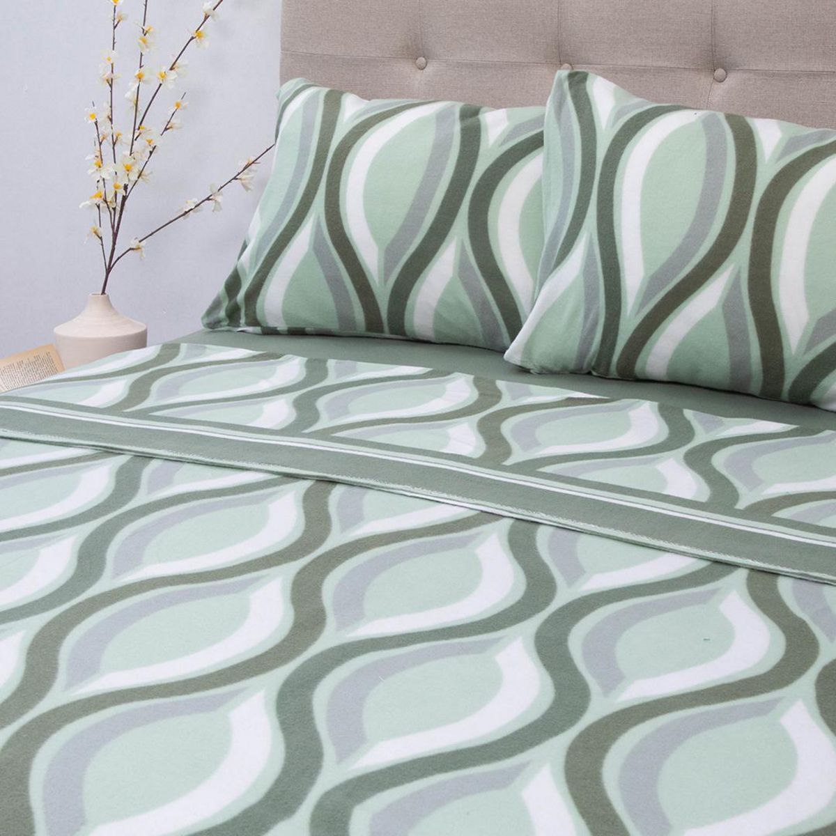 DORAL - Sábana Polar Estampada Deluxe Multicolor