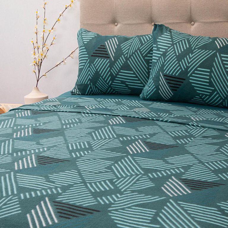 Sábana Polar Estampada Deluxe Multicolor