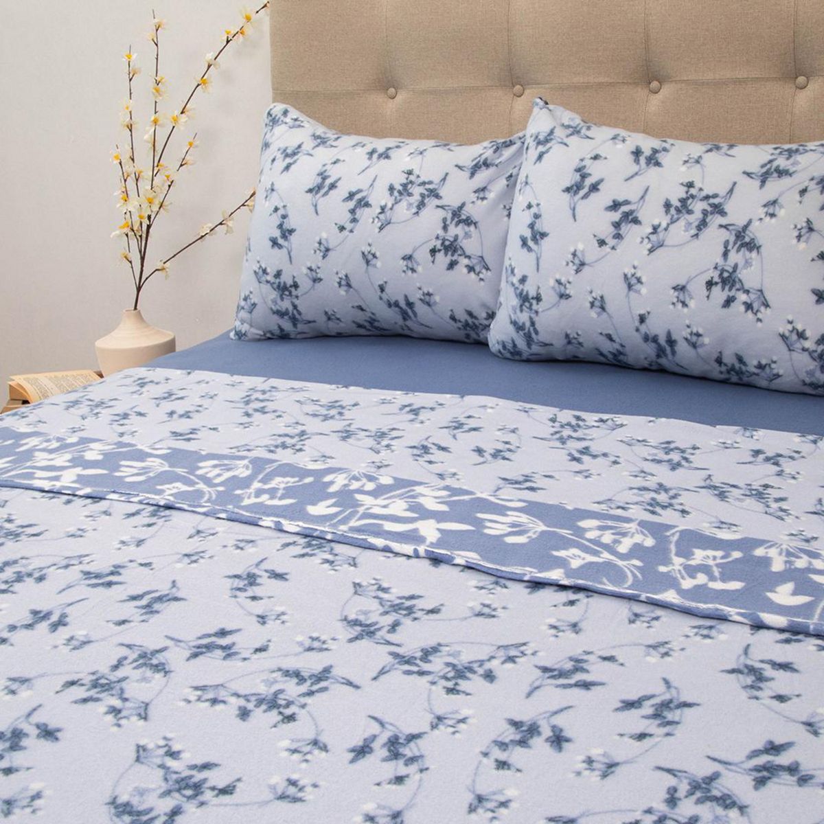 DORAL - Sábana Polar Estampada Deluxe Multicolor