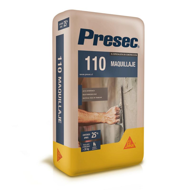 SIKA - Mortero Presec Maquillaje 25 kg