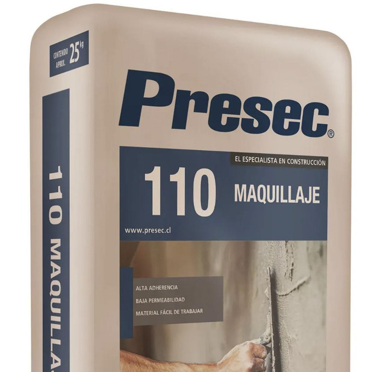 SIKA - Mortero Presec Para Maquillaje Muros Y Cielos 25 Kg