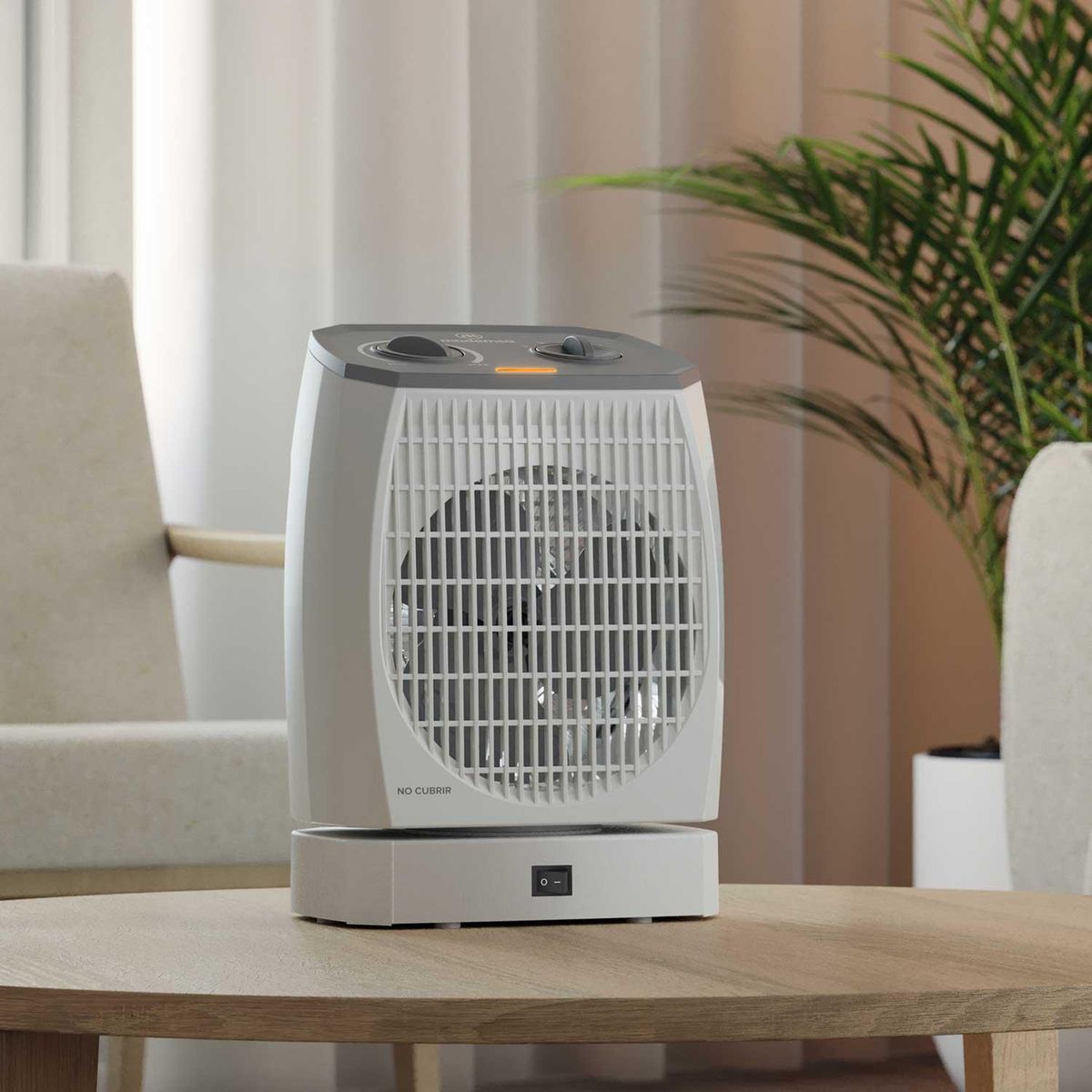 MADEMSA - Termoventilador 2 Velocidades Eléctrico 2000 W TV550 Blanco