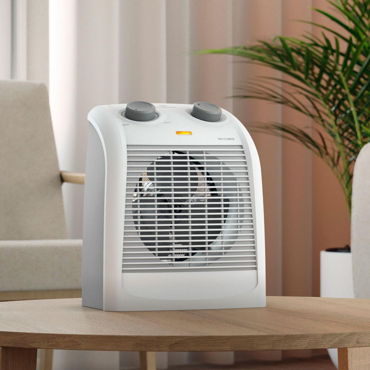 MADEMSA - Termoventilador 2 Velocidades Eléctrico 2000 W TV1000 Blanco