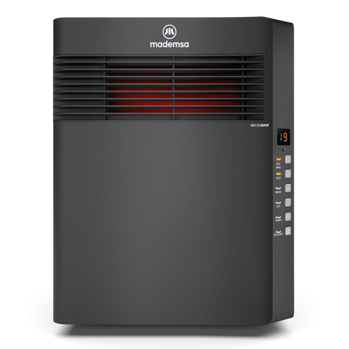 MADEMSA - Estufa Aire Forzado INF10 Negro