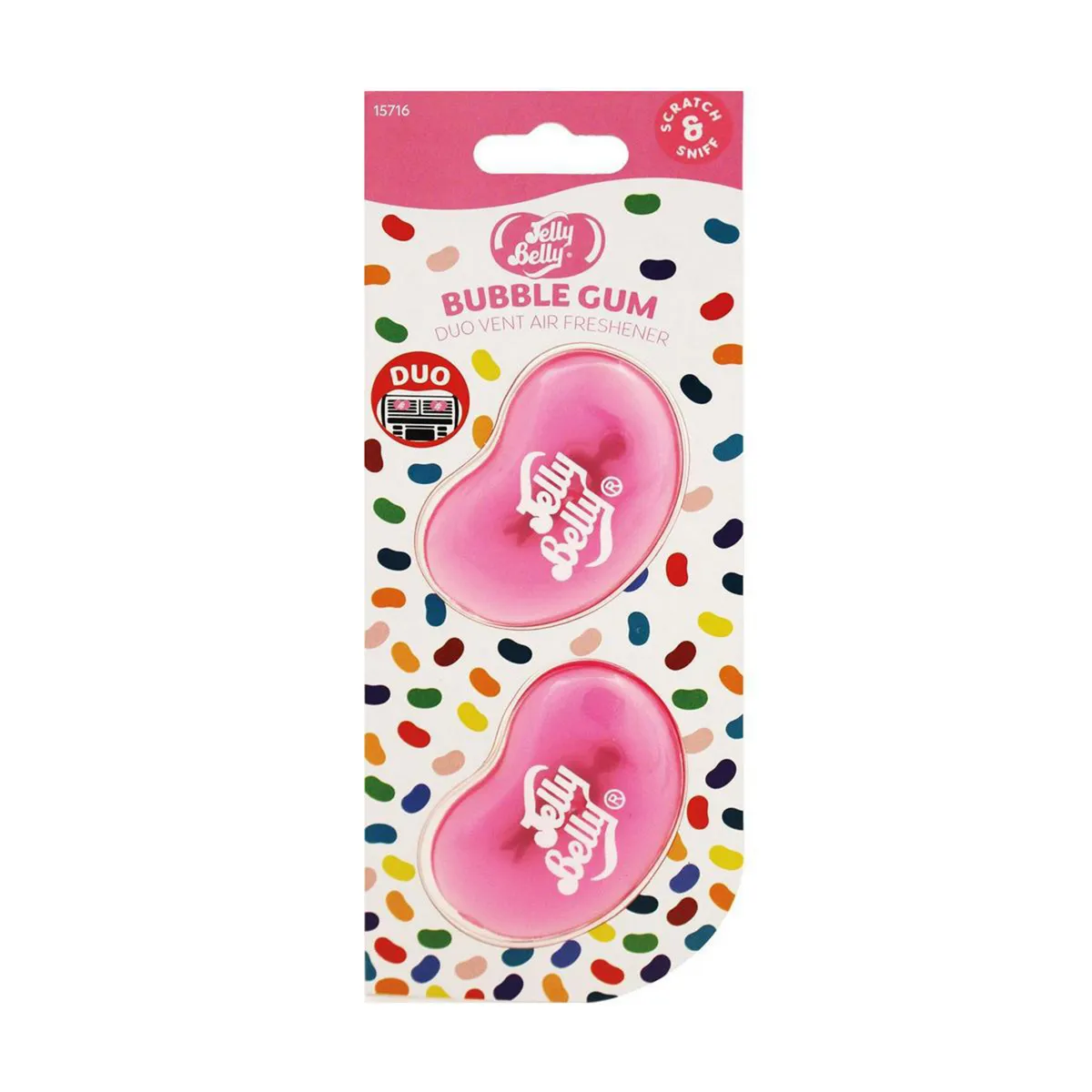 JELLY BELLY - Aromatizante Jelly Belly Duo Chicle para Auto 2 Unidades