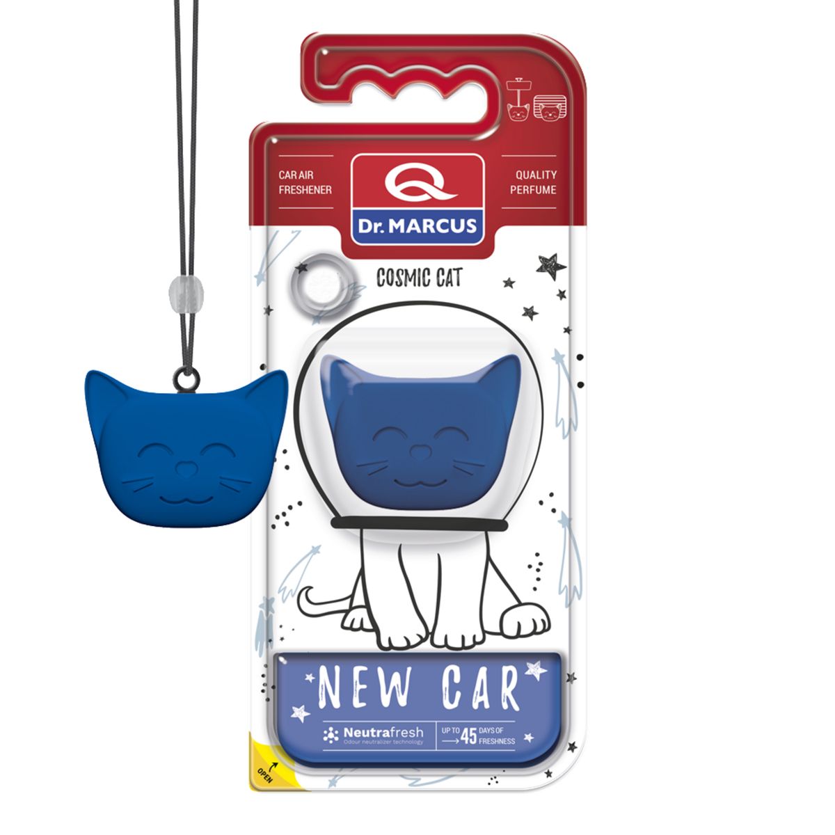 DR MARCUS - Aromatizante Dr Marcus Cosmic Cat New Car Automotriz