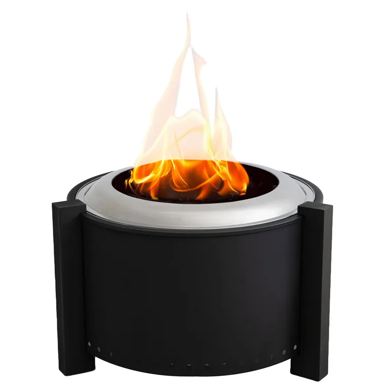 Fogón a Pellet/Leña Acero inoxidable Negro 18 Kg