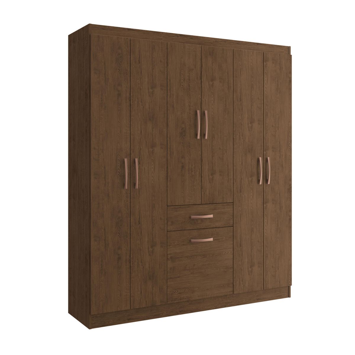 ALTAVISION - Closet Amarula 6 Puerta(s) 1 Cajón(es) 1 Repisa(s) 138x177x40 cm Café