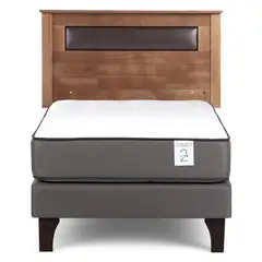 ROSEN - Cama 1.5 plazas New Style 2 Plus Gris