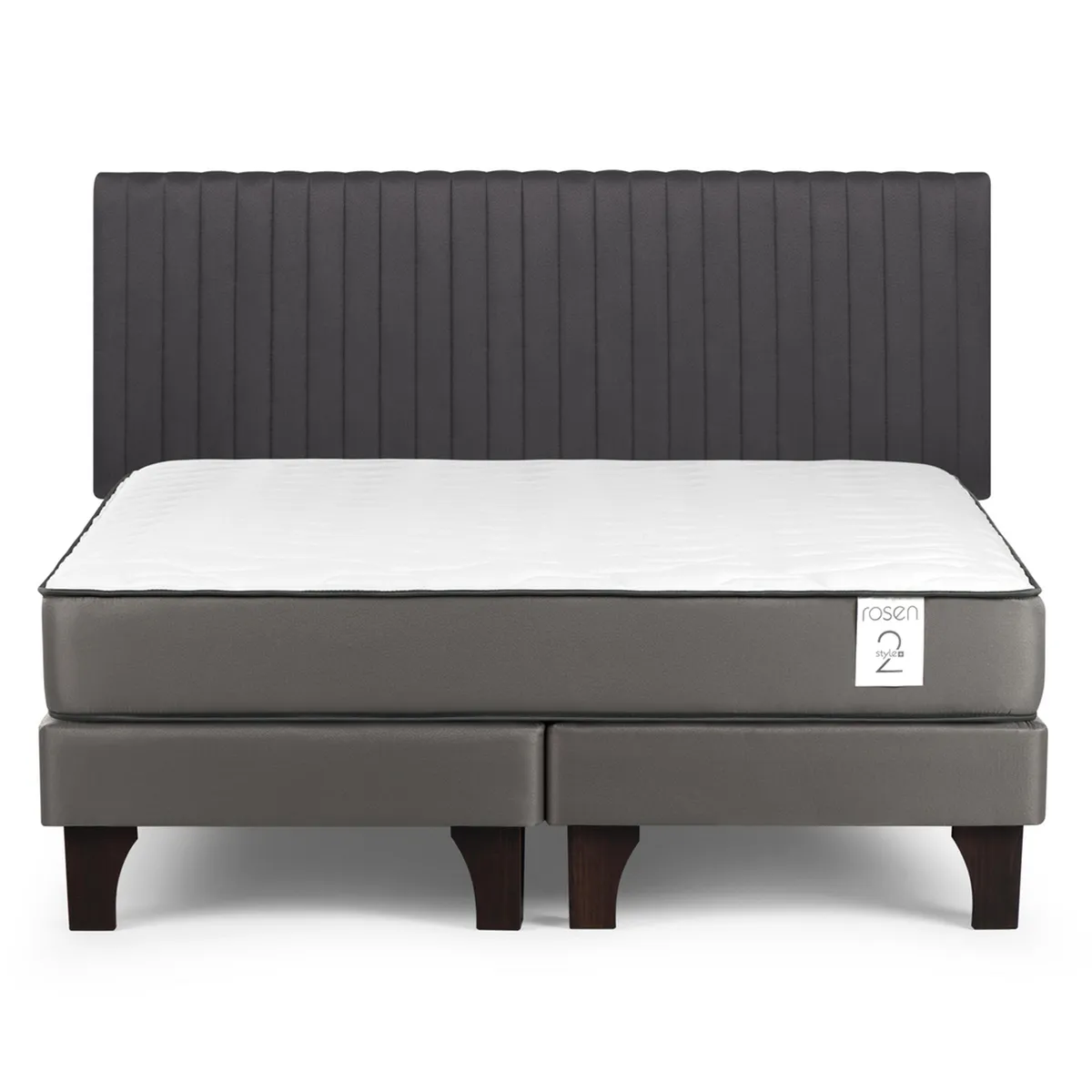 ROSEN - Cama King Europea New Style 2 Plus Gris