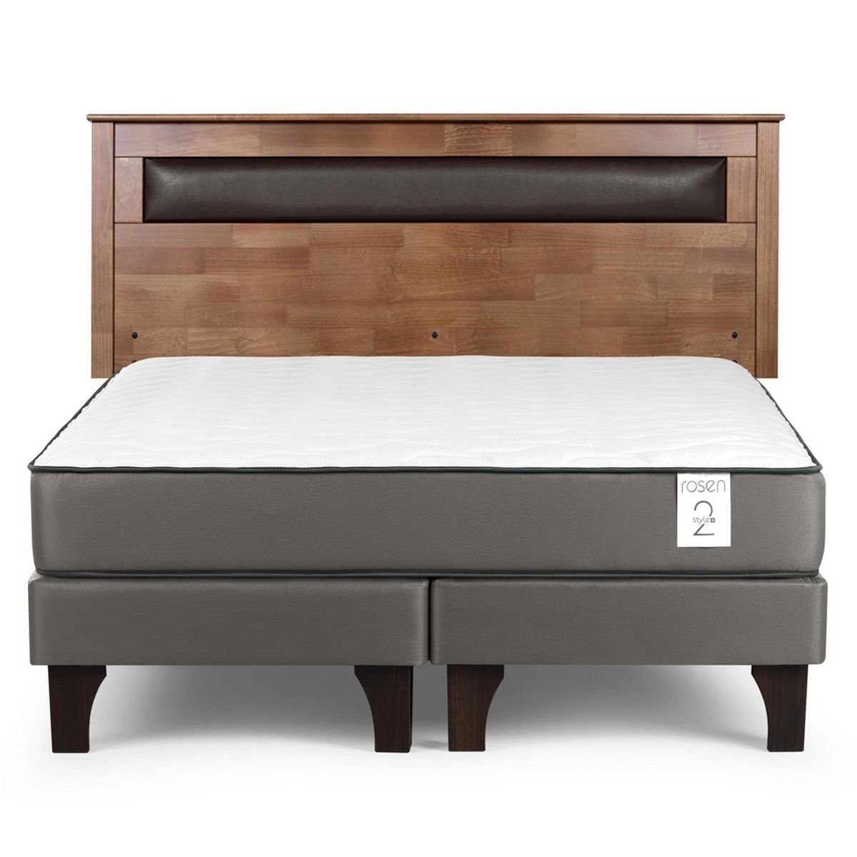 ROSEN - Cama 2 Plazas Europea New Style 2 Plus + Respaldo