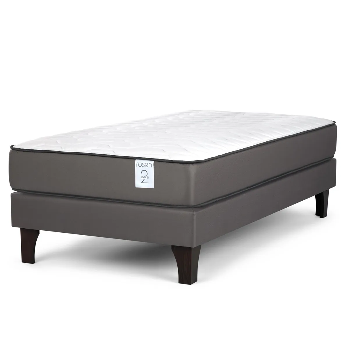 ROSEN - Cama 1 plaza Europea New Style 2 Plus Gris