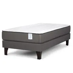 ROSEN - Cama 1 plaza New Style 2 Plus Gris