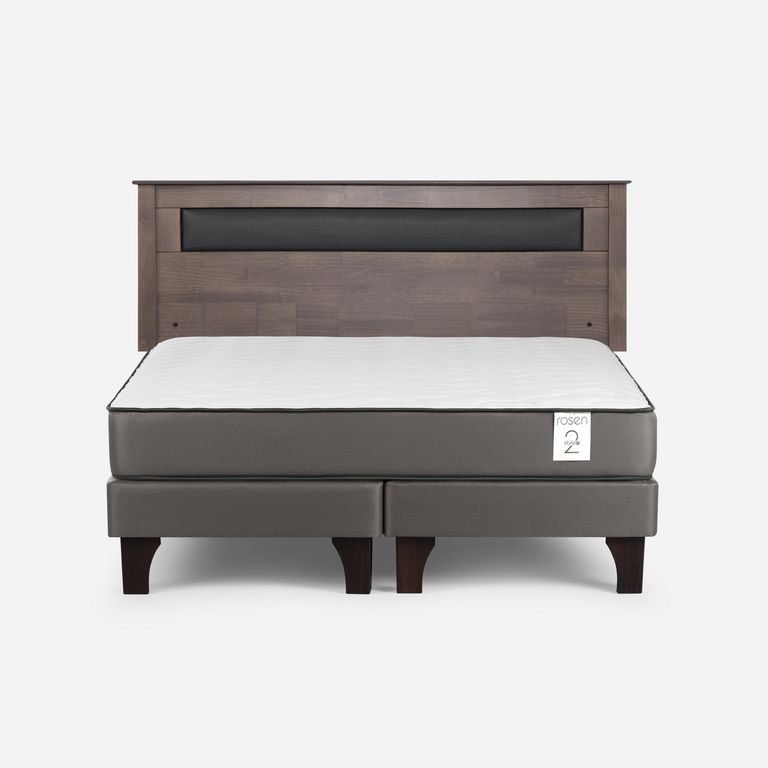 ROSEN Cama King Europea New Style 2 Plus Gris