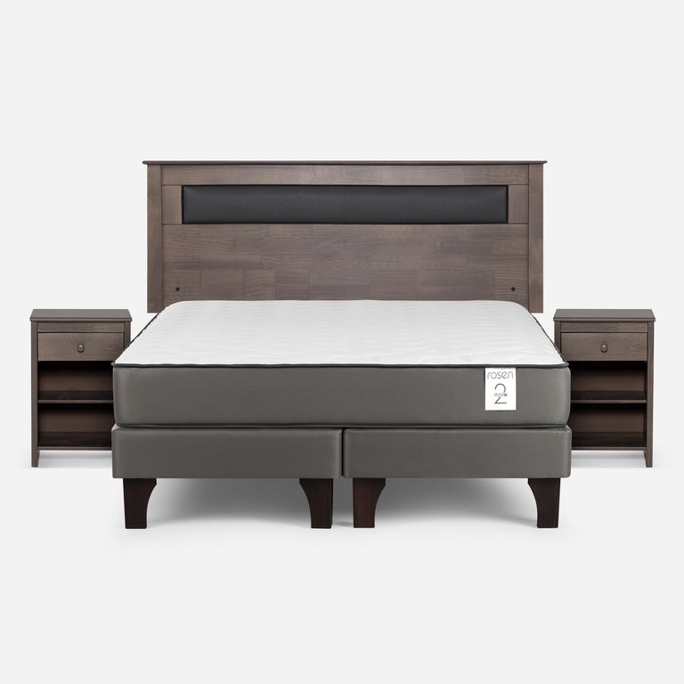 Cama 2 plazas Europea New Style 2 Plus Gris