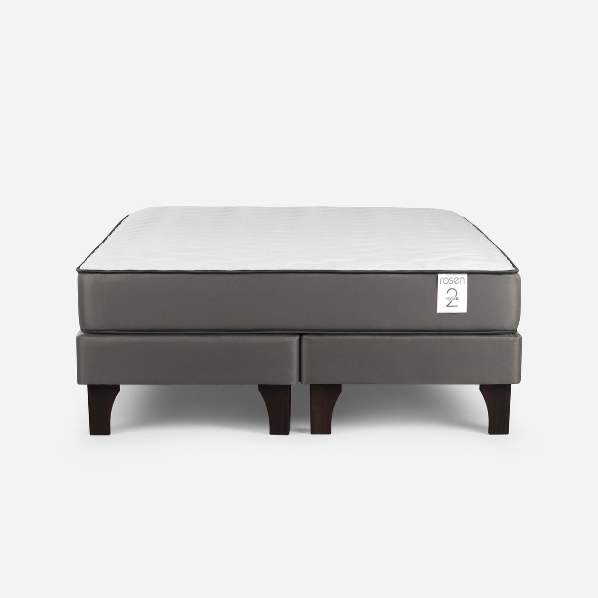 ROSEN - Cama King Europea New Style 2 Plus Gris