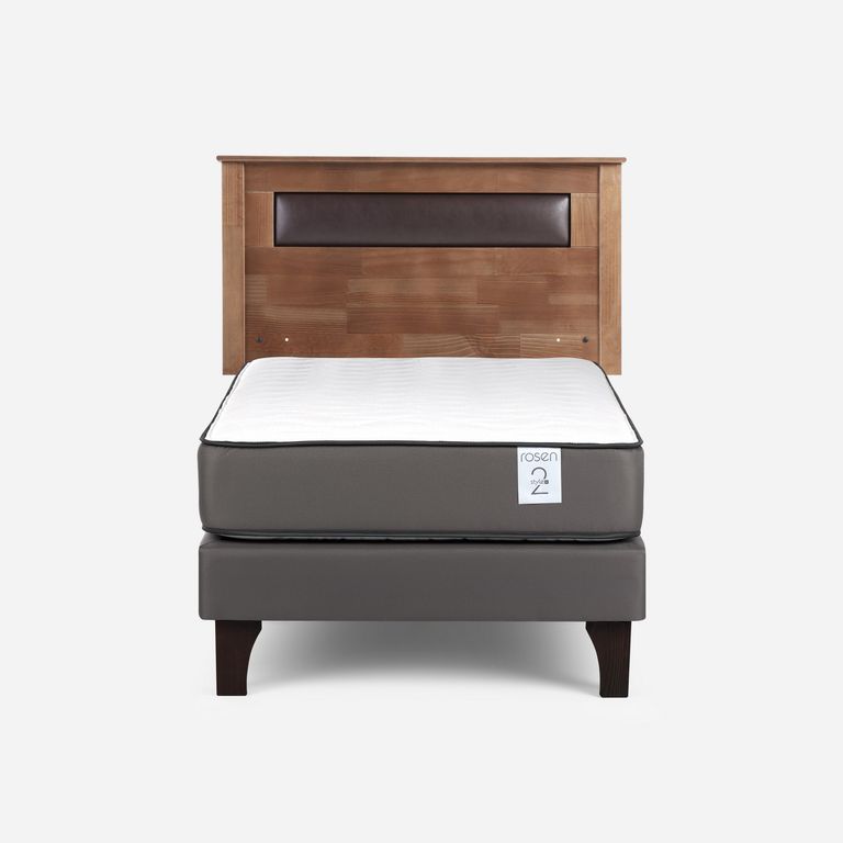 Cama 1 Plaza Europea New Style 2 Plus + Respaldo