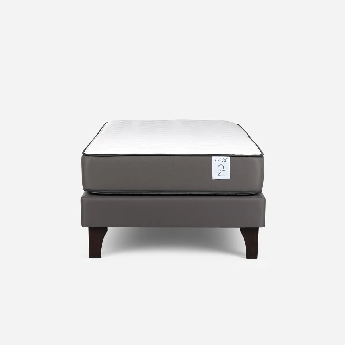 ROSEN - Cama 1.5 plazas Europea New Style 2 Plus Gris