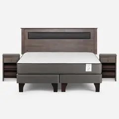 ROSEN - Cama King Europea New Style 2 Plus Gris