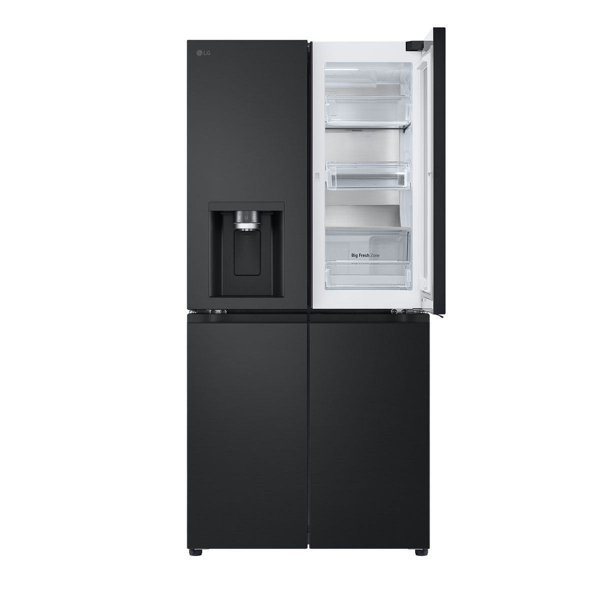 LG - Refrigerador French Door No Frost 418 Litros Matte black GM57WXM