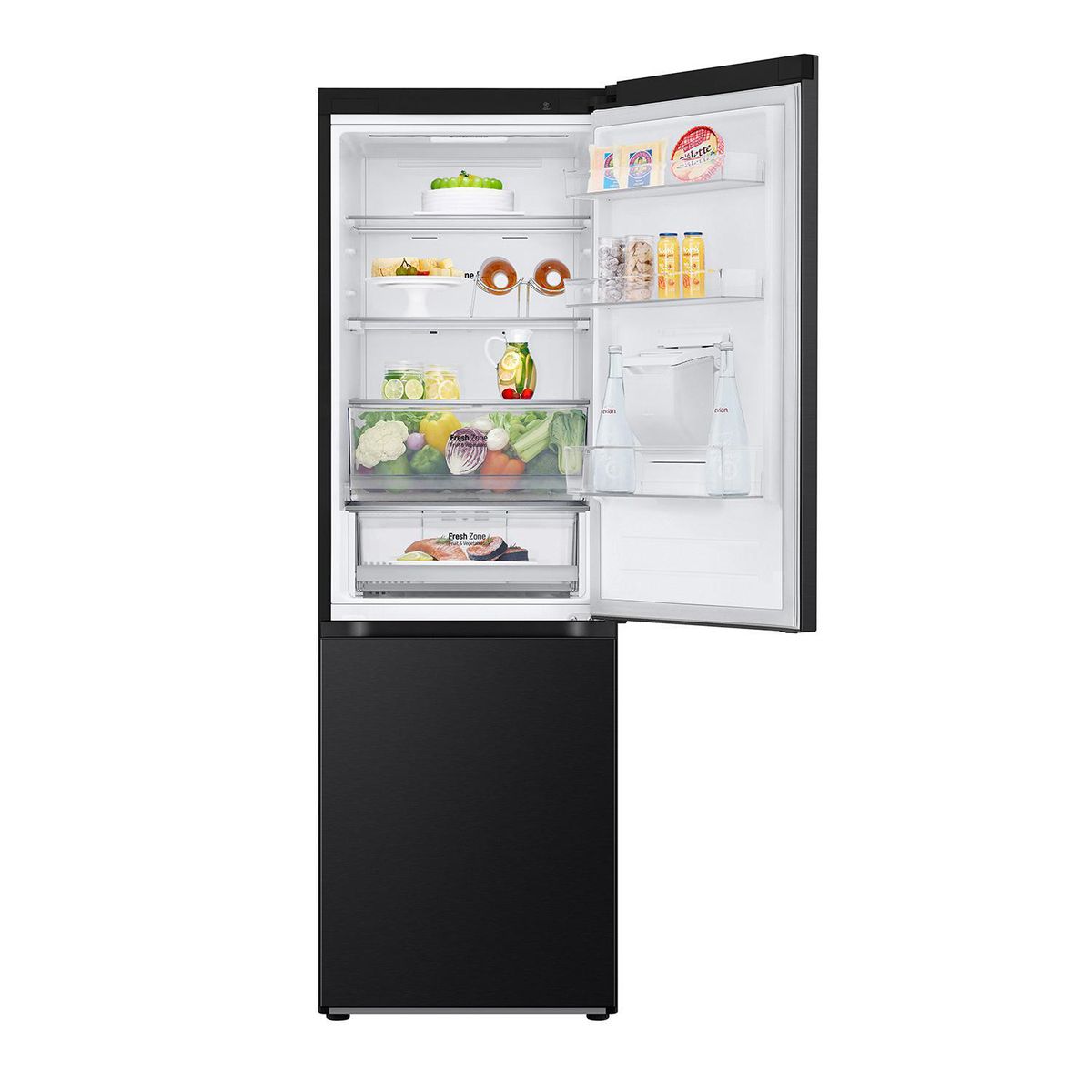 LG - Refrigerador Bottom Freezer No Frost 344 Litros Essence Black Steel GB37SPT