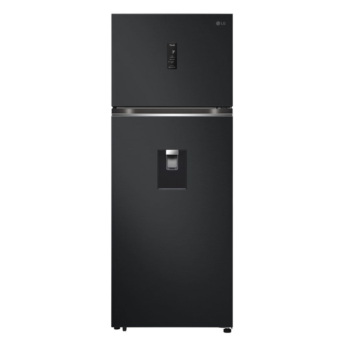 LG - Refrigerador Top Freezer No Frost 449 Litros Negro Esencial Matte VT45APMC