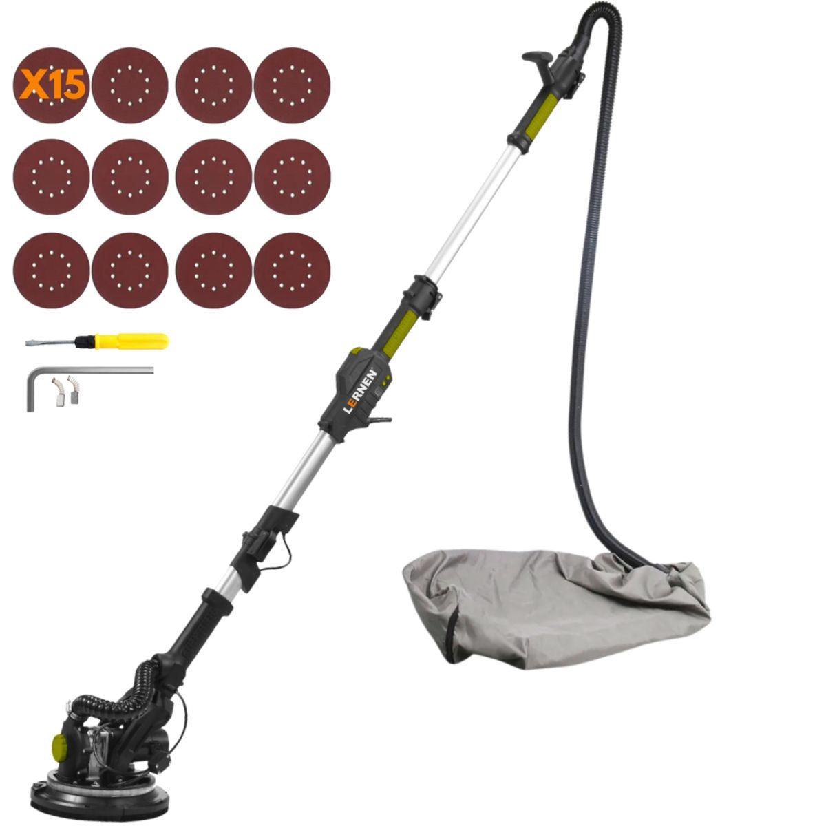 LERNEN - Lijadora de pared, piso y techo industrial 750W