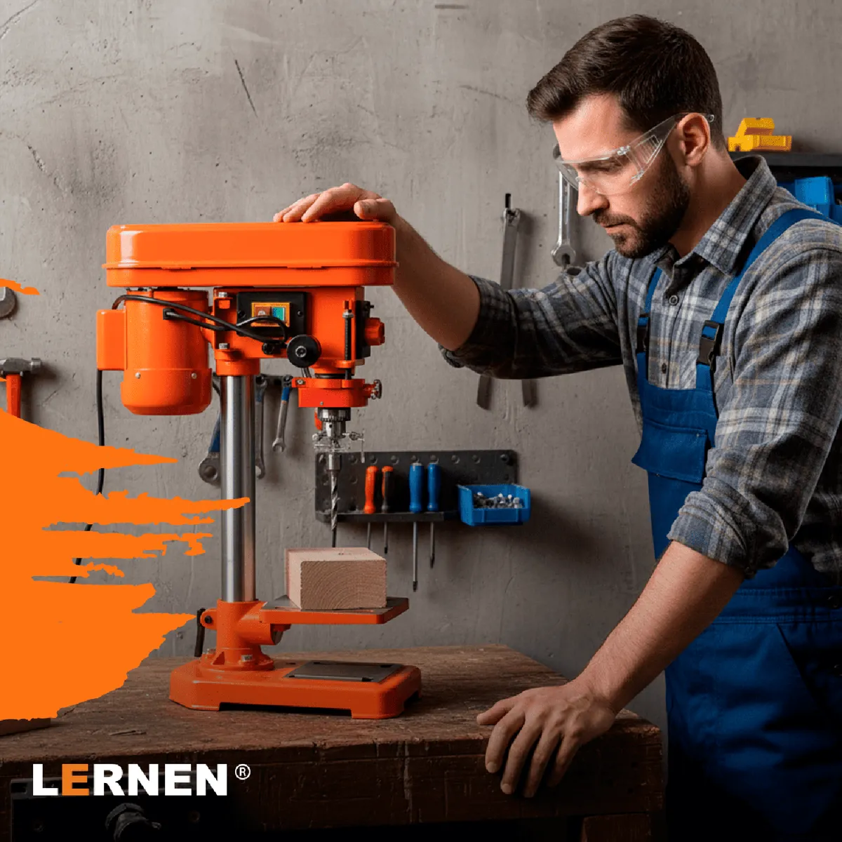 LERNEN - Taladro De Pedestal 13 Mm 350W