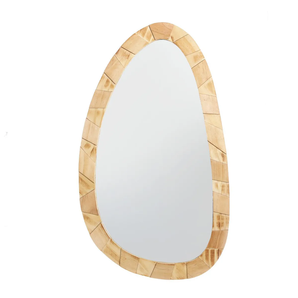 JUST HOME COLLECTION - Espejo Decorativo Forma Ovalada 36x1.2 cm Beige OI25