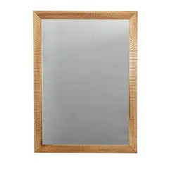 JUST HOME COLLECTION - Espejo Decorativo Forma Rectangular 50x1.2 cm Beige OI25