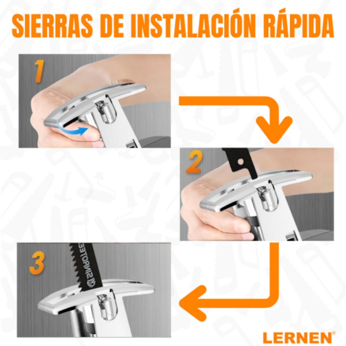 LERNEN - Sierra sable inalámbrica 21V Reciproca