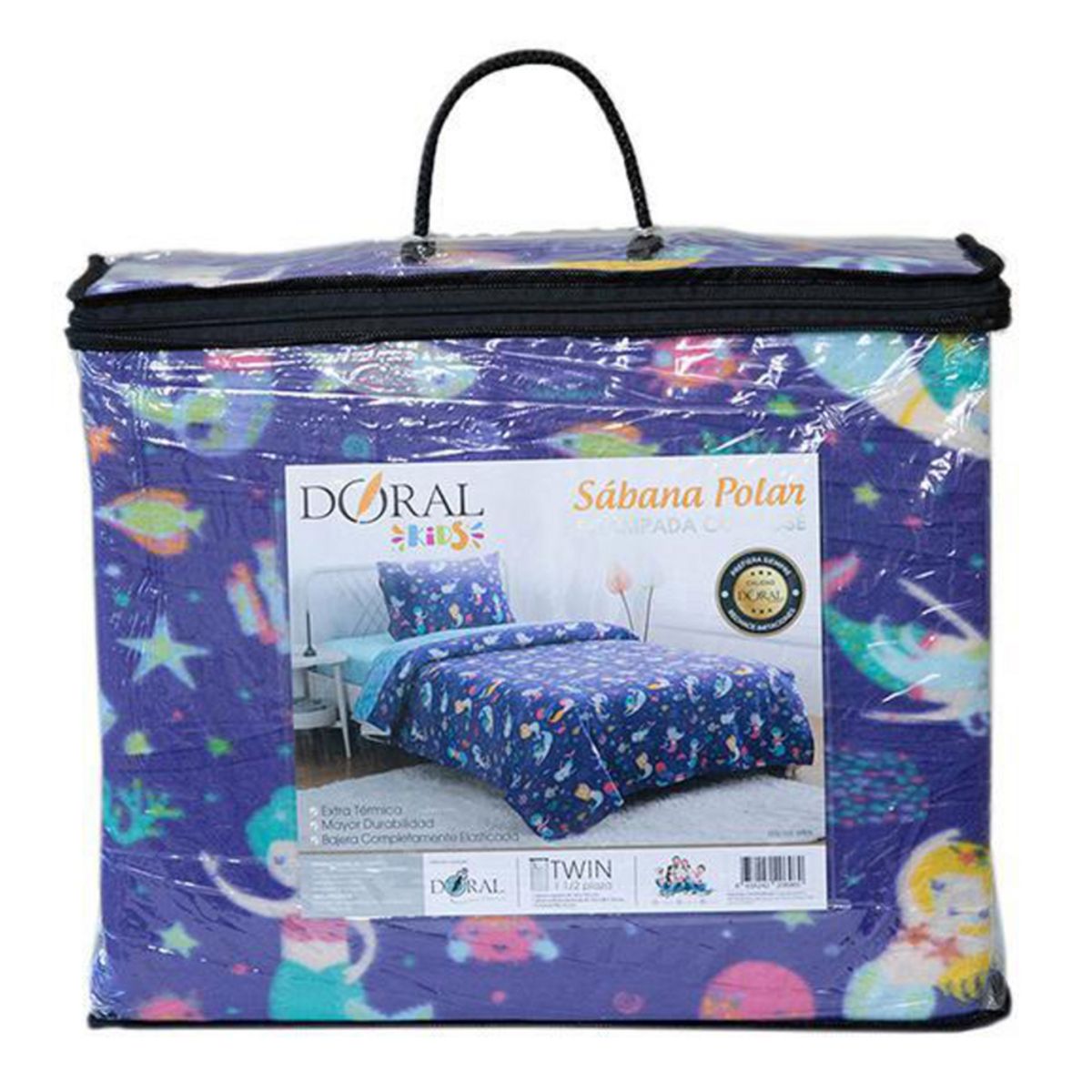 DORAL - Sábana Polar Infantil Niña 1.5 plazas Mix