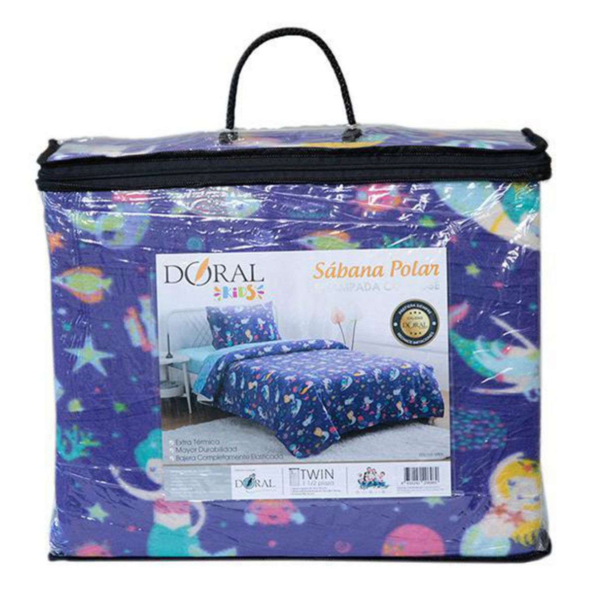 DORAL - Sábana Polar Infantil Niña 1.5 plazas Mix