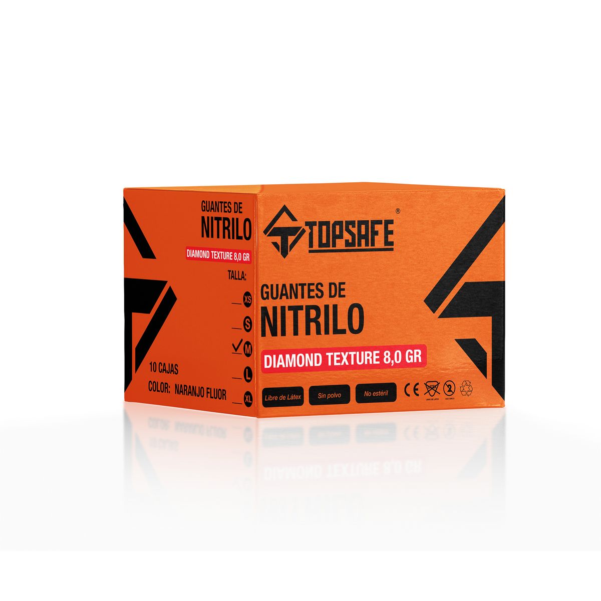 Guante de Nitrilo M , marca TOPSAFE - Foto 2