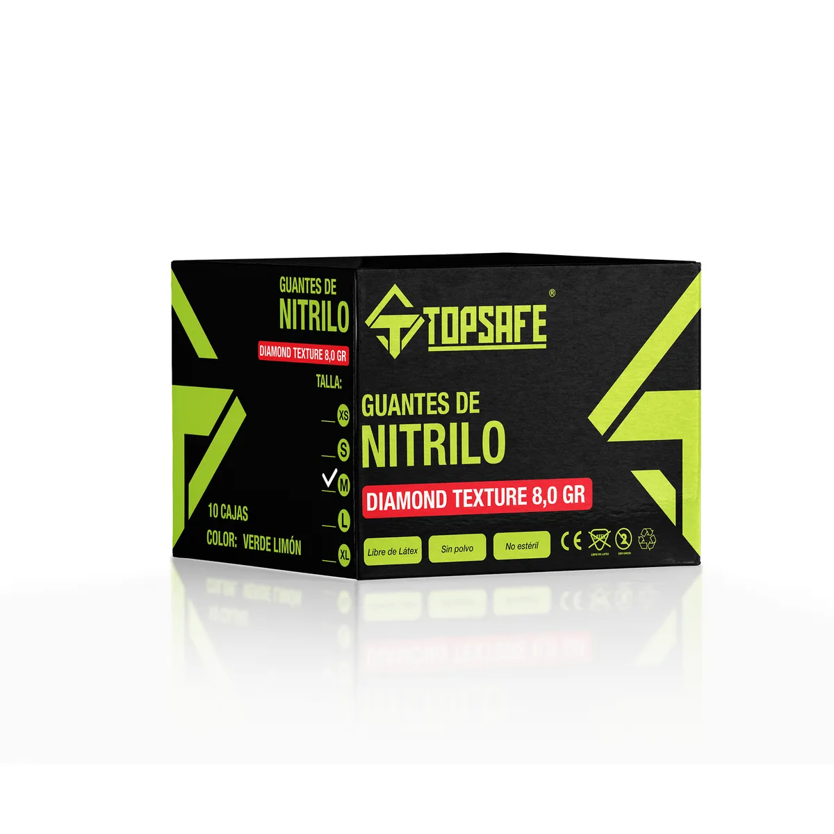 TOPSAFE - Guante de Nitrilo XL 