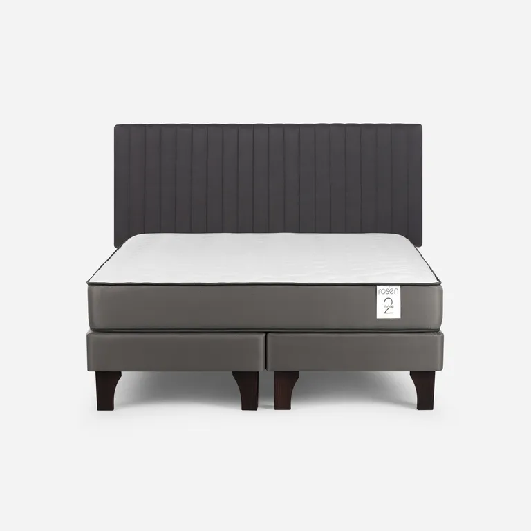 Cama 2 plazas Europea New Style 2 Plus Gris