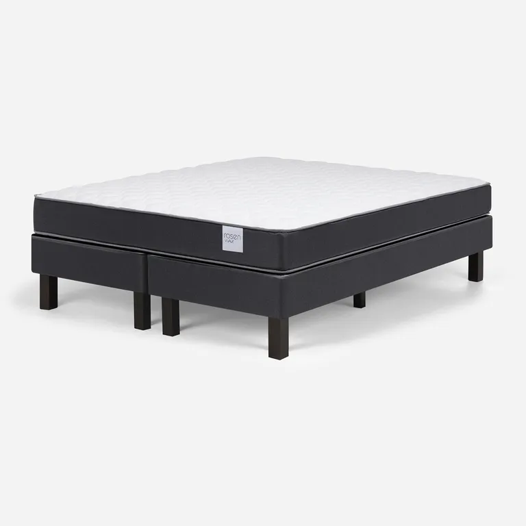 ROSEN Cama 2 plazas Europea Wave Gris