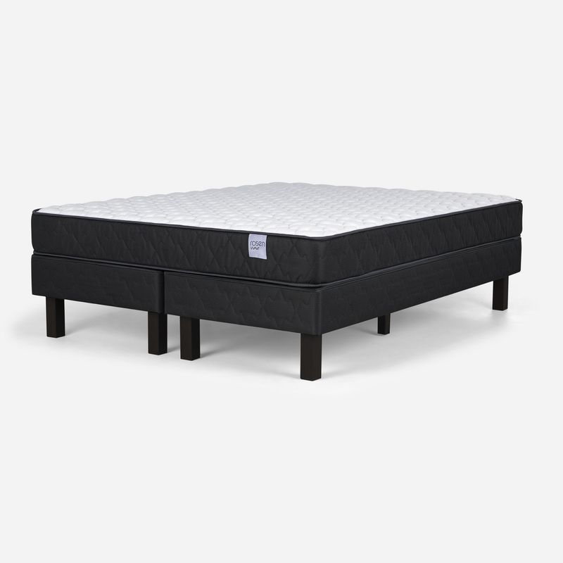 ROSEN - Cama 2 Plazas Europea Wave Gris