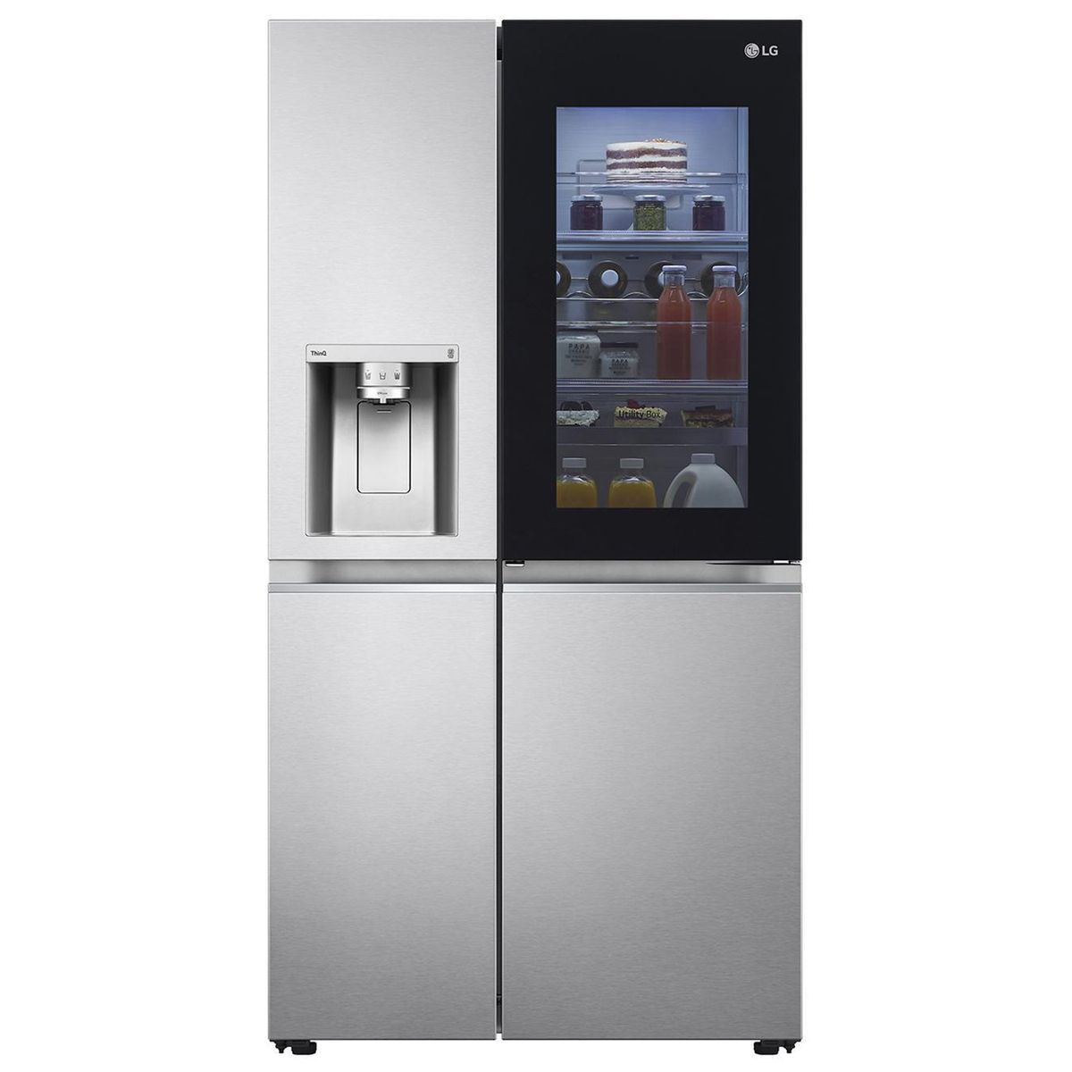 LG - Refrigerador 2 Puertas Side by Side No Frost 598 Litros Silver GS66SXNC